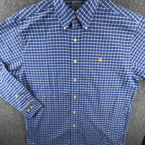 Blue Checkered Men's Shirt - Picture 2 of 15